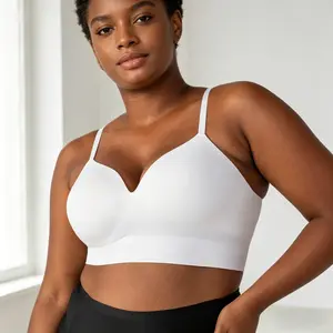 Soft-Support, Wire-Free Bra — Lifting, Side-Smoothing, and Comfortable; Seamless with No Cup Slippage