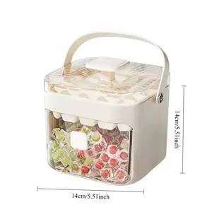 Large Capacity Ice Cube Tray Mold, Easy Release Ice Block Maker, Press Type Ice Mould Box, Durable Storage Container