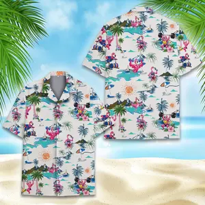 Funny Flamingo Gym Hawaiian Shirt for Men Women Youth, Summer Beach Shirt, Muscle Workout Aloha Shirt, Tropical Flamingo Shirt Button Down