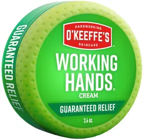 O'Keeffe's Working Hands Hand Cream for Extreme Dryness - 3.4 oz Jar (1 Pack) - Repairing Skincare for Cracked, Dry Hands