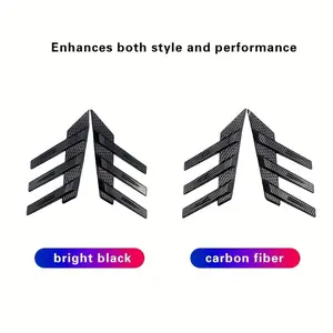 Car Universal Rear Window Side Spoiler Diverter, Triangular Louver Decorative Side Wing Leaf Panel, Air Vent Modification, Triangular Shape, Universal Fitment, Airflow Optimization, Decorative Element