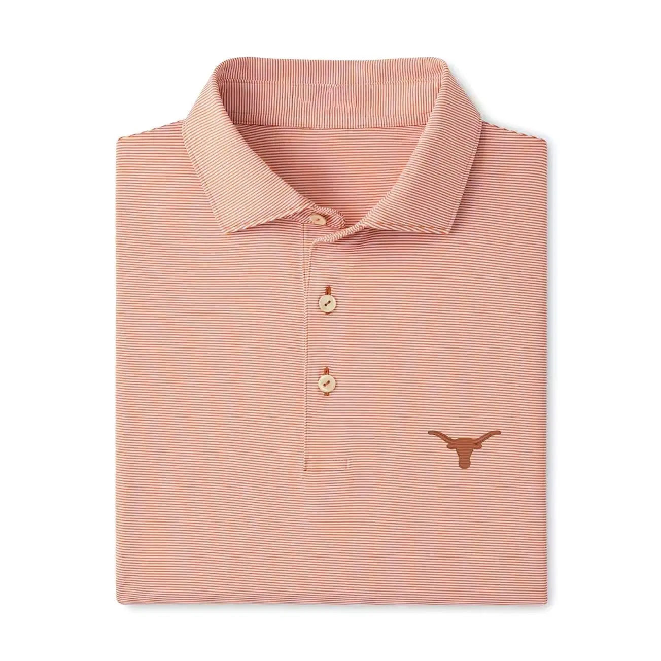 Texas Longhorns  Jubilee Stripe Stretch Jersey Polo - Texas Orange