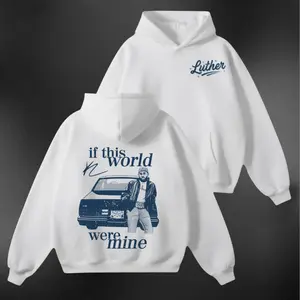 “If This World Were Mine” Vintage Graphic Shirt, Luther Aesthetic Streetwear T-Shirt Retro Album Style Streetwear, Vintage Hip Hop Graphic HoodiE Style Top