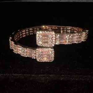 D squared - 7.1 mm Double square bangle bracelet