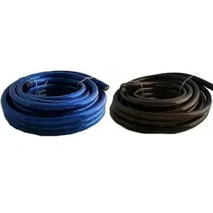 PATRON 100 FEET 0 GAUGE BLUE & BLACK POWER + GROUND WIRE CABLE 1/0 GAU CAR AUDIO