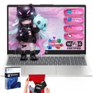 2025 HP 15.6" Touch Laptop, Intel i3-1315U Up to 4.5GHz, Win 11 Pro, Copilot,up to 32GB RAM, 512GB SSD, Bundle Accessory,Suit for Business&Student