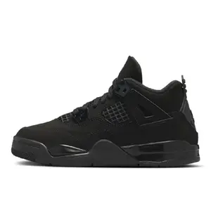 Little Kid's Jordan 4 Retro OG "Black Cat" Black/Black-LT Graphite (IB4388 010)