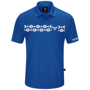 Aztec Polo - Royal Blue