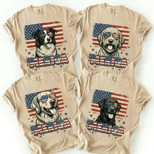 Comfort Colors Ivory 50+ Dog Breeds Patriotic Dog Patriotic Shirt, 250 Years 1776 2026, American Flag Dog Shirt, Silly Aussie Tee, Fourth of July Shirt, Aussie Lover Gift