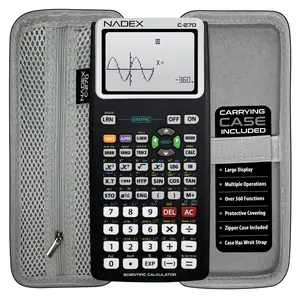 Scientific Calculator w/ Case – Graphing, Math, Physics, Chemistry, School & College