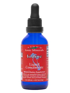 Eidon Ionic Minerals Liquid Iodine 2oz Concentrate GMO Free Gluten Free Dairy Free Thyroid Function Supplement for Thyroid Wellness Healthcare Vitamin