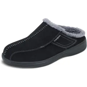Orthofeet Men'S Orthopedic Clog Slipper with Arch Support Asheville Orthofeet