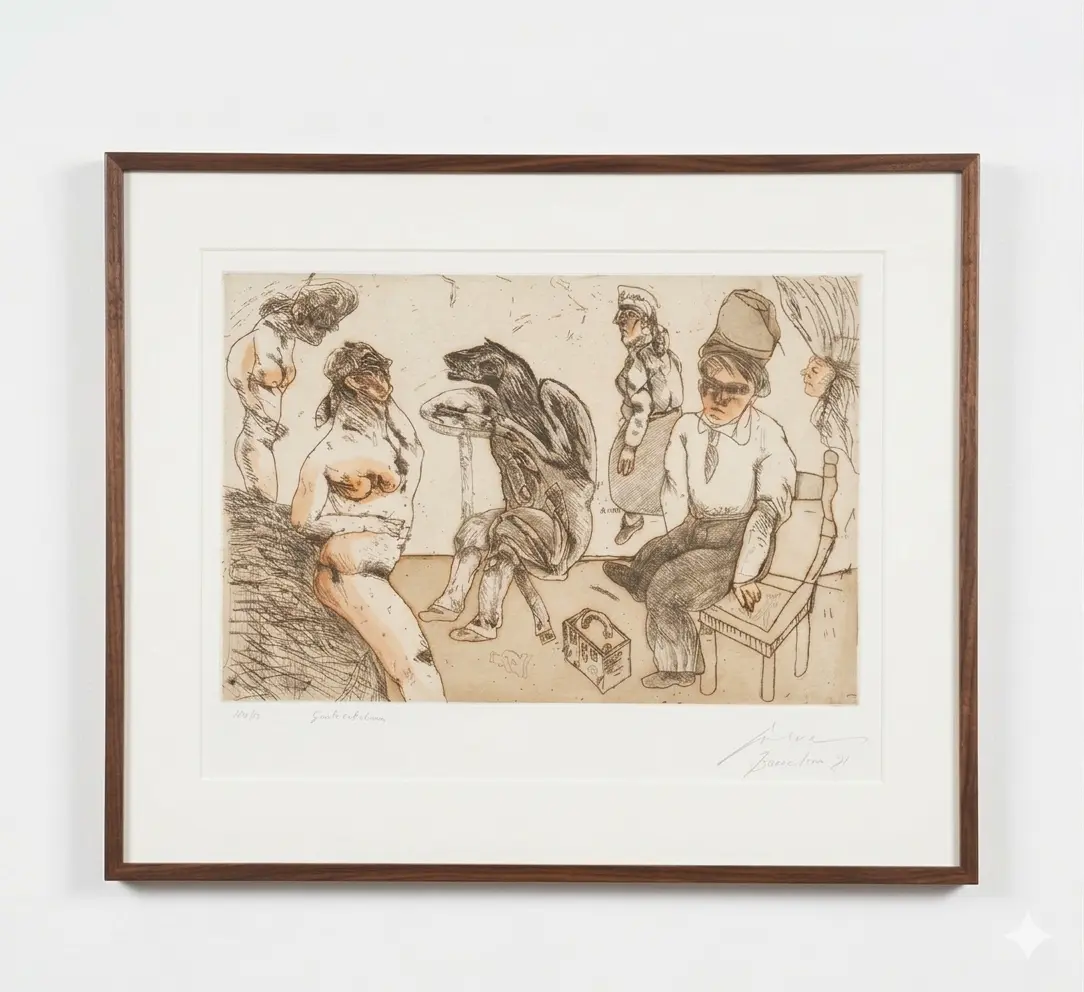 José Luis Cuevas (Mexican, 1931–2017) Untitled, from the Suite Castellana (1981)