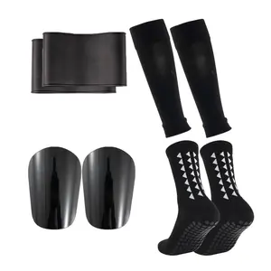 Football Equipment Set, Football Kit, Non-slip Football Socks & Arm Sleeves & Protective Gear, Football Accessories for Adults, Sports Accessories for Outdoor Sports