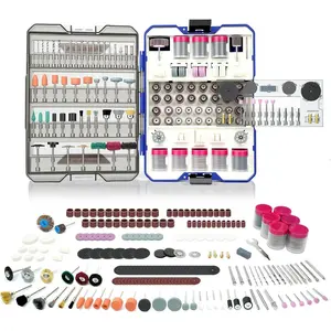 Rotary Tool Accessory Kit, Includes Grinding, Sanding, Cutting, Drilling, Cleaning, Polishing, Carving Bits & Attachments for Enthusiasts