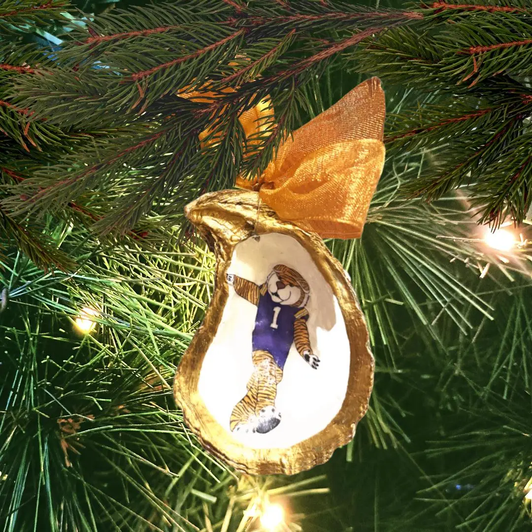 Mascot Series: Louisiana Oyster Ornament