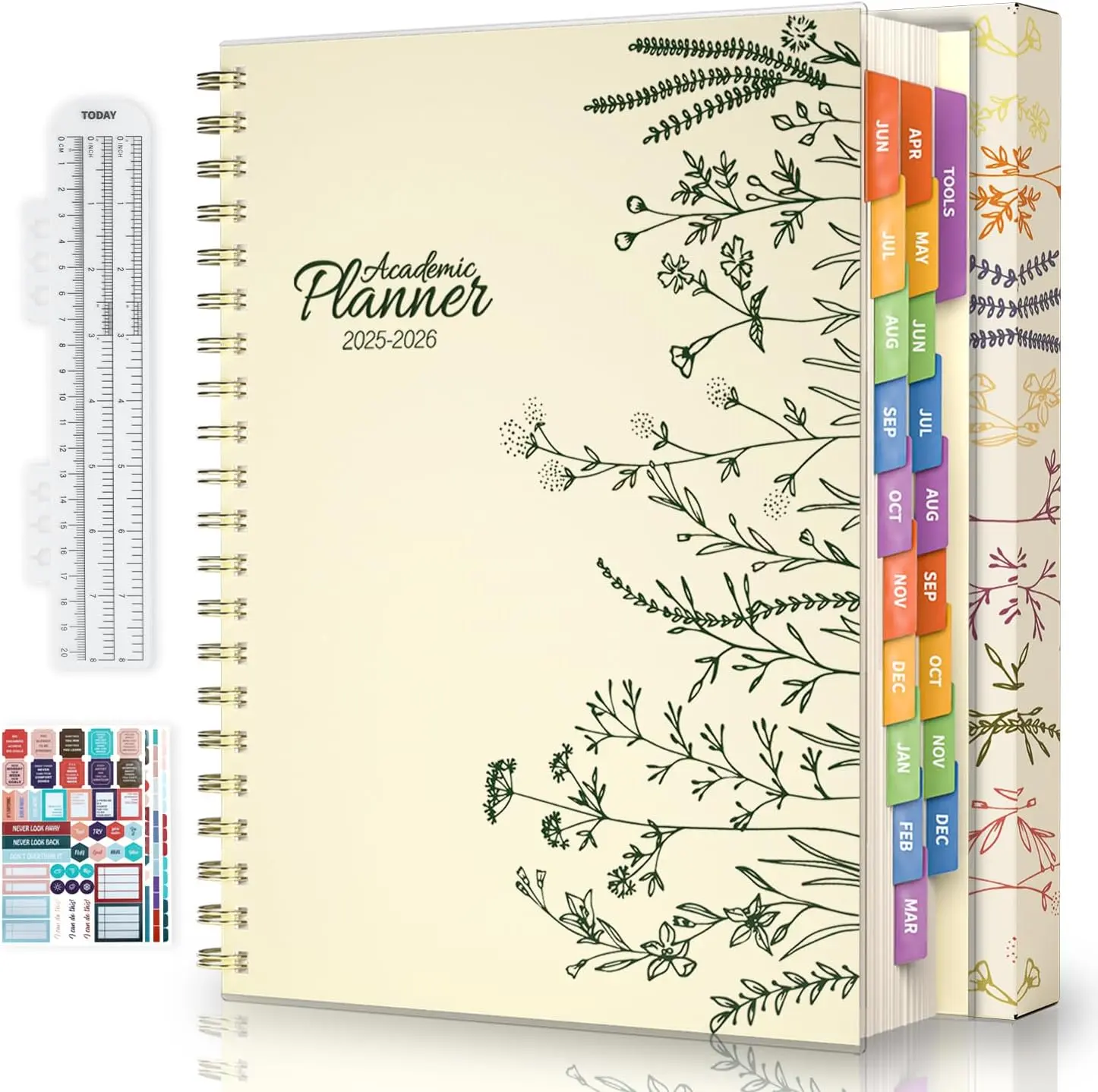 2025-2026 Academic Planner 19 Month Weekly Monthly Calendar for School and Work