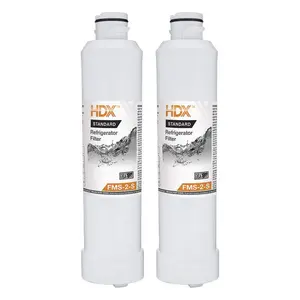FMS-2-S Standard Refrigerator Water Filter Replacement Fits Samsung HAF-CINS (2-Pack)