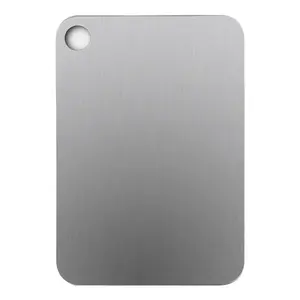Stainless Steel Cutting Board, Multi-Purpose Indoor Outdoor Chopping Board, Convenient Rolling Surface, Kitchen Utensil