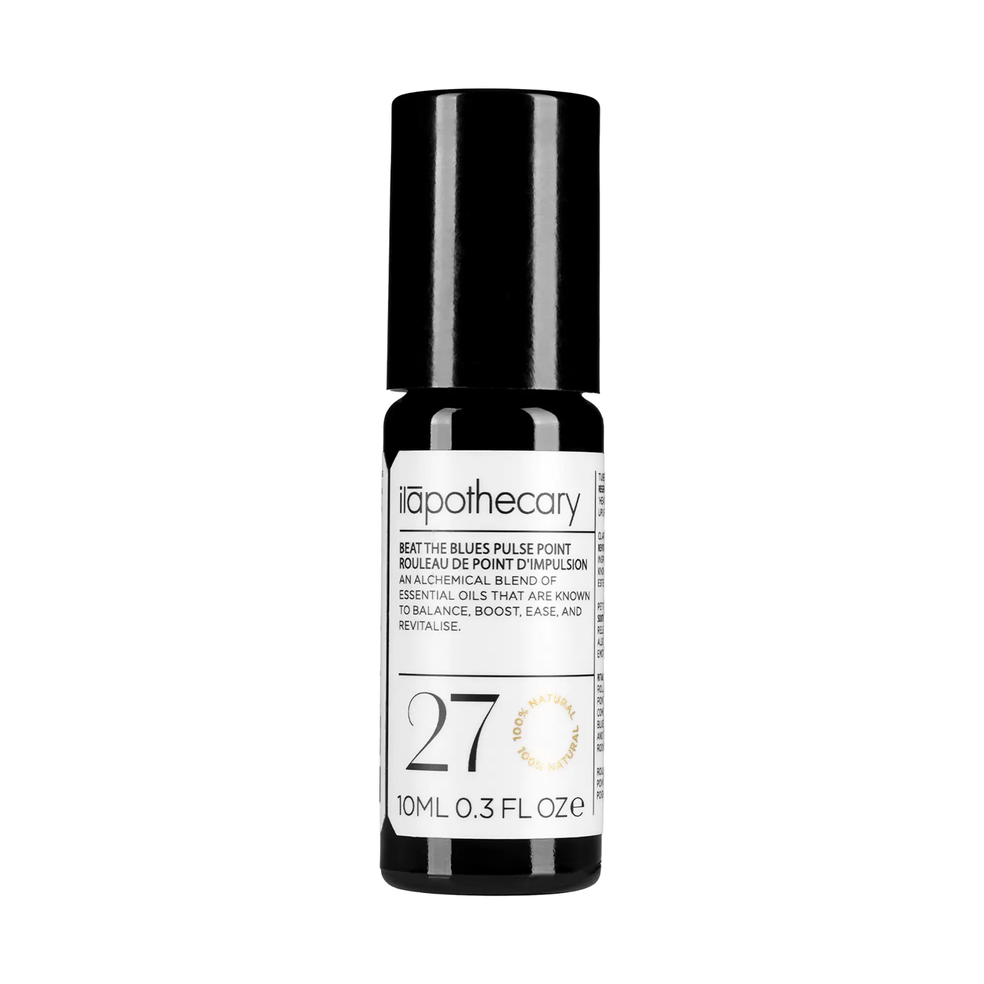 ilapothecary Beat The Blues Pulse Point - Essential Oils for Skin - Gluten Free - Clary Sage, Petitgrain, Rose Geranium Essential Oil - 10 ml
