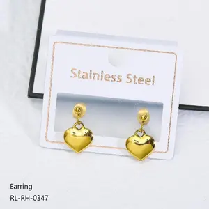 (Live only) Gold Plated Stainless Steel Earrings