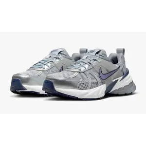 Nike V2K Run Wolf Grey Cool Grey White Midnight Navy Running Shoes