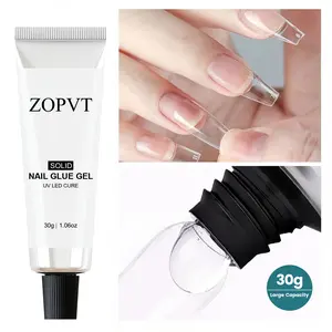 30g Transparent Nail Art Gel Patch, Nail Adhesive, Non-Stick Hand, Ideal for DIY 3D Nail Art & False Nails Adhesion, Perfect for Manicure Enthusiasts