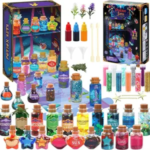 Magic Potion Kit for Girls, 22 Magical Fairy Potions, DIY Mystery Potion Making Set, Fun, Creativity, Imagination, Learning, Creative Gift for Kids Ages 6-12, Magic Elixir Craft Set, Adventure