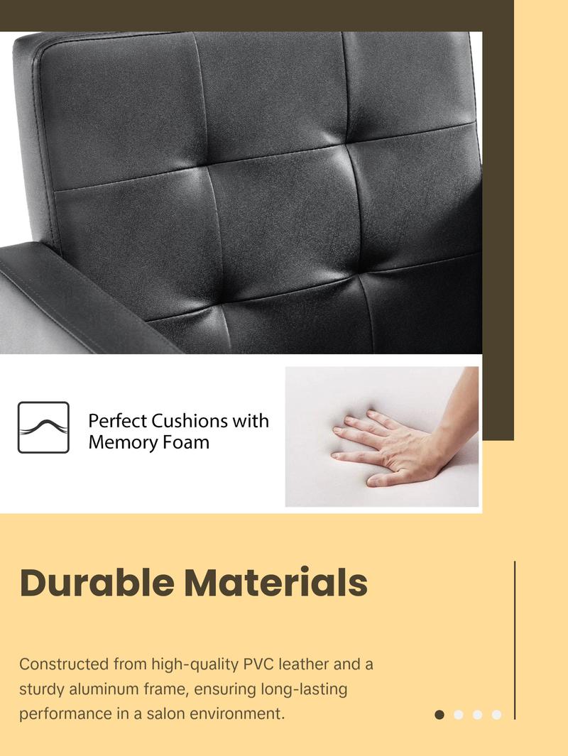 BarberPub Classic Salon Chair for Hair Stylist, Home Salon Spa Equipment 8818