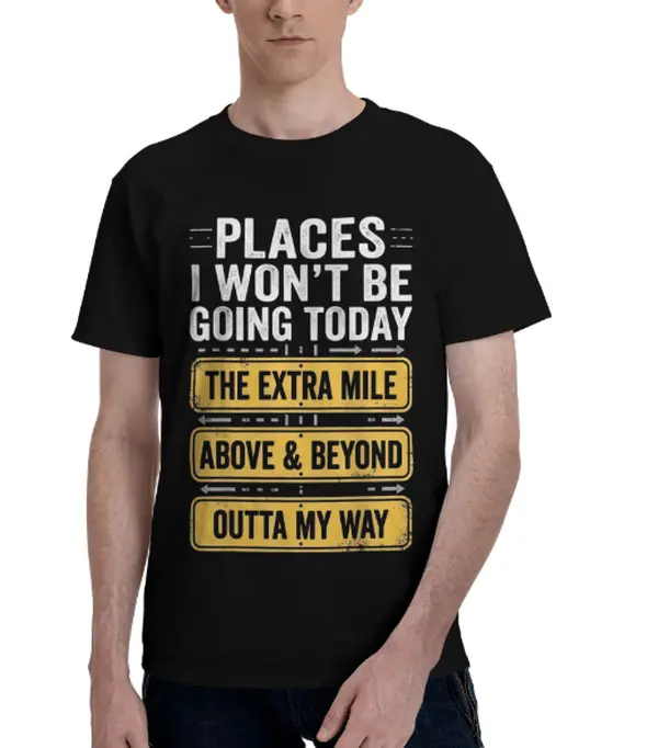 Men's Humor Graphic Tee, Soft Relaxed Fit Shortsleeve Crewneck T-Shirt with a Sarcastic Vibe for Casual Daily Wear, Tops, Fabric, Funny Shirts, Men's Wear, Funny Text Slogan Men's Short-Sleeve T-Shirts Black Menswear