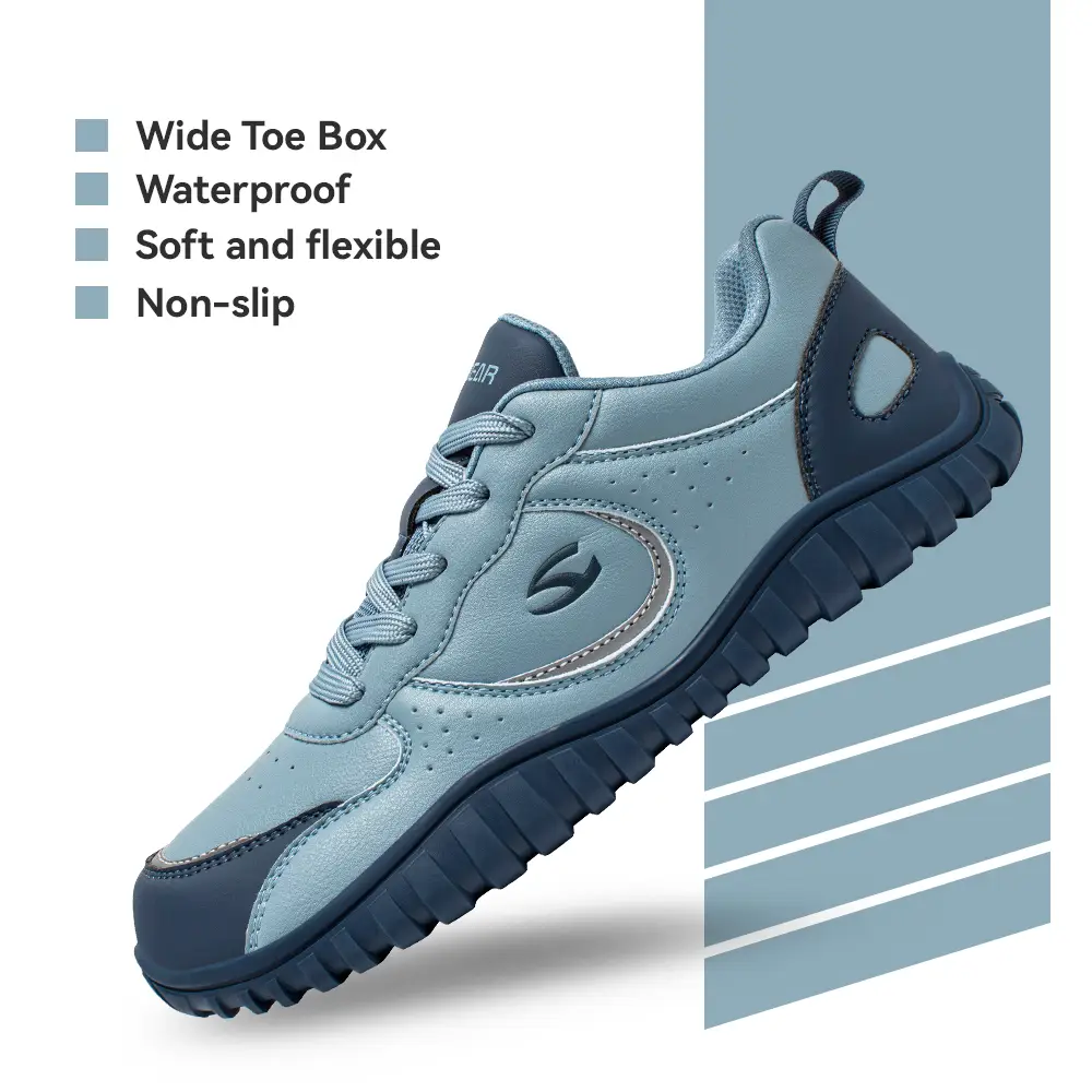 HOBIBEAR Women's Barefoot Shoes with Wide Toe Box & Anti-Slip Rubber Sole | Breathable Fabric | Comfortable Outdoor Sneakers for Wide Feet - Athletic