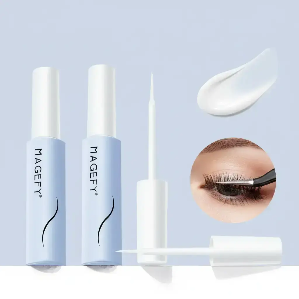 Super Strong Hold Waterproof Eyelash Adhesive, Cosmetic Eyelash Glue, Long-Lasting False Eyelash Extension Glue for Women & Girls, Beauty & Personal Eye Makeup Product