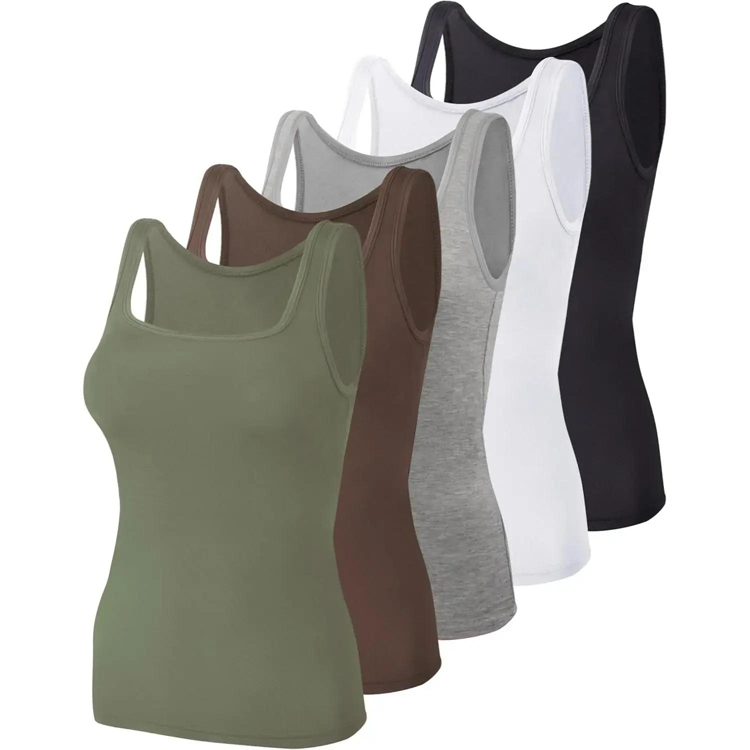 Black, Gray, Whit, Coffee, Army Green