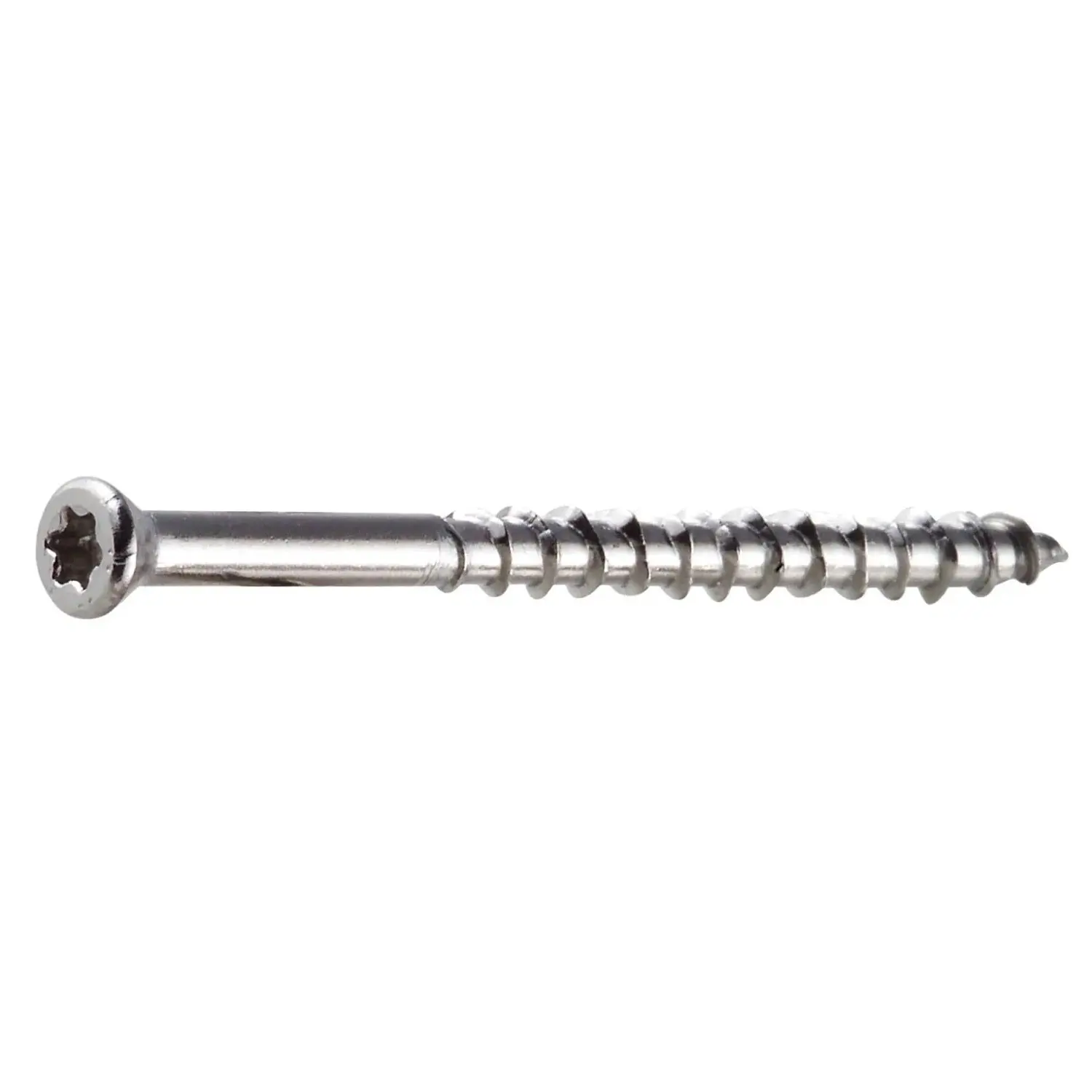 Simpson Strong-Tie T07225WP1 Deck-Drive (#7 x 2-1/4") T-15 DWP Wood SS Screw, Trim Head, Type 316 (1 lb.)