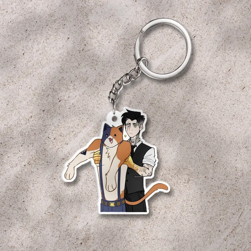 Fortnite keychain: Midas and Meowscles, midasfortnite, Meowsclesfortnite