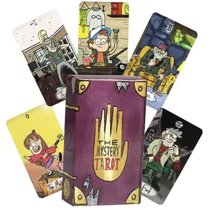 Gravity Falls Inspired Tarot Cards Deck, Tarot Card Pack, 78 High-Quality Mystical Aesthetic Appeal Tarot Cards, Perfect for Witchcraft, Divination & Magic, Ideal for Ages 14+ (Gratifying)
