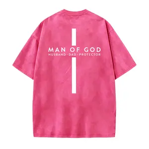 Man of God Tee | Husband Dad Protector | Fathers Day Cross Christian Shirt