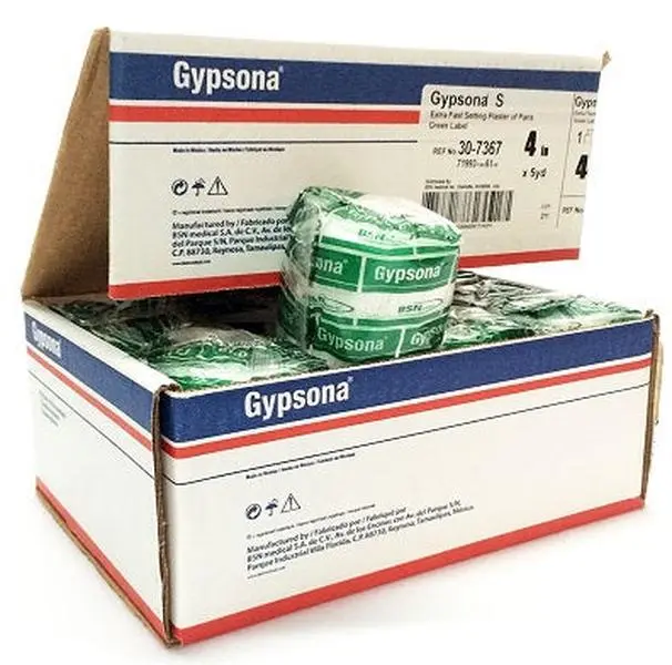 4 Inch Gypsona Plaster Bandages x 5 Yard 12 Rolls