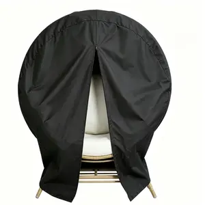 Zippered Rain Cover for Rattan Wicker Egg Chair, Weatherproof, UV-Resistant, Waterproof, for Bedroom, Balcony, Patio, Living Room  Summervibes