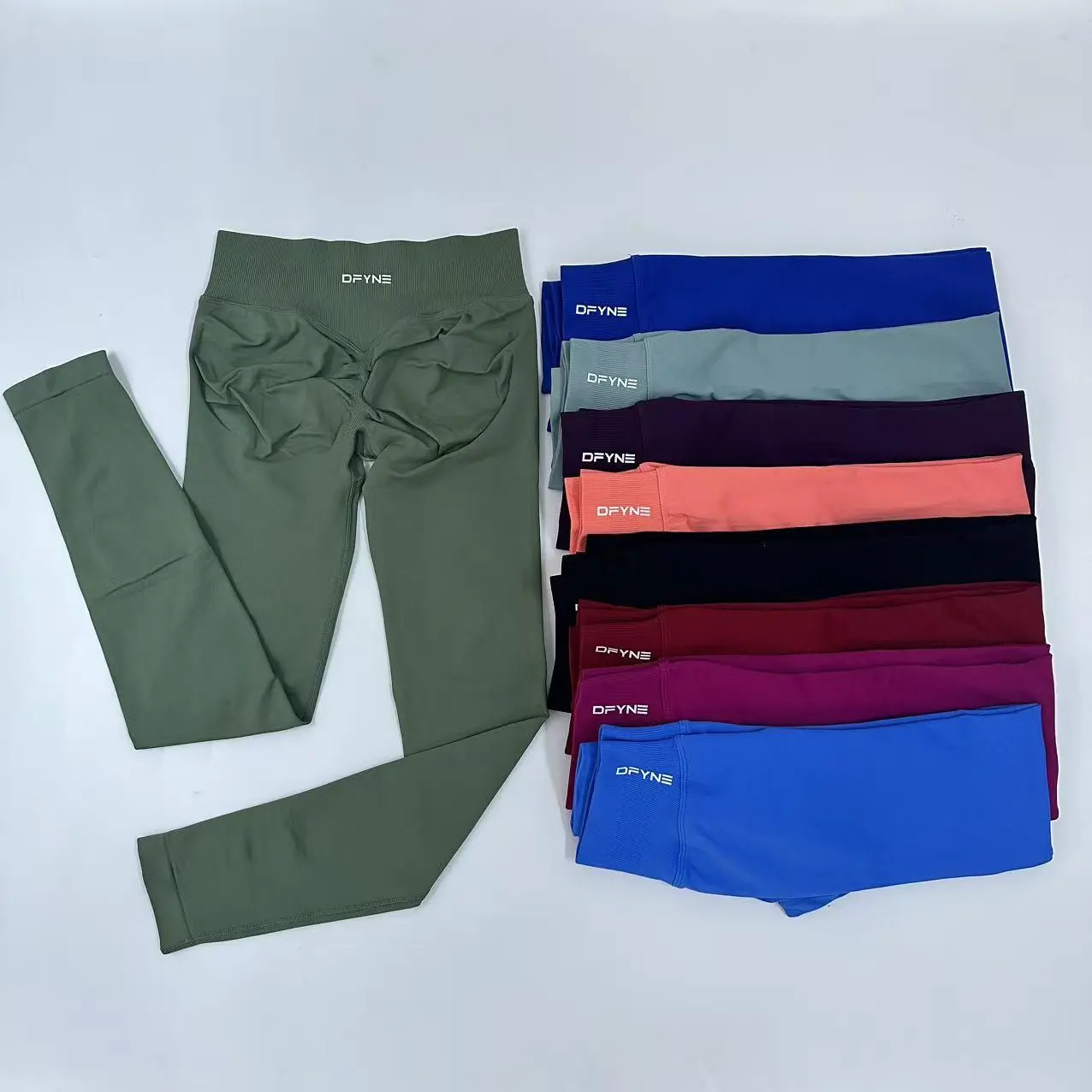 Dfyne Impact High-waist women's tight-fitting trousers and seamless yoga pants, suitable for sports, cycling and outdoor activities. Dfyne Impact High-waist women's tight-fitting trousers and seamless yoga pants, suitable for sports, cycling and outdoor activities.