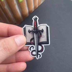 Sword & Book Sticker