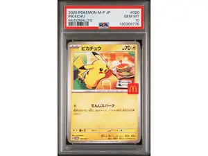 2025 Pokemon Mega Evolution Promo Mcdonalds Japanese Pikachu #020 PSA 10
