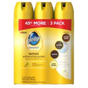 Pledge lemon clean furniture polish 3pk/14.2oz