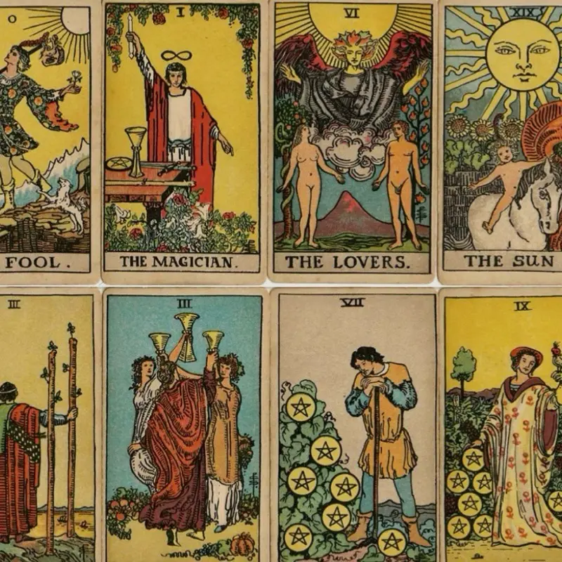 Waite Original Tarot Card Set, Includes 78 Cards & Guidebook, Ideal for Adults & Teens Aged 14+, Classic Tarot Game, Tarot Card Deck