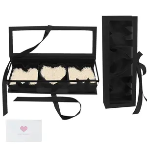 2pcs Empty Flower Gift Box Mother's Day MOM Cardboard Letter Shaped Fillable Chocolate Strawberry Candy Packaging