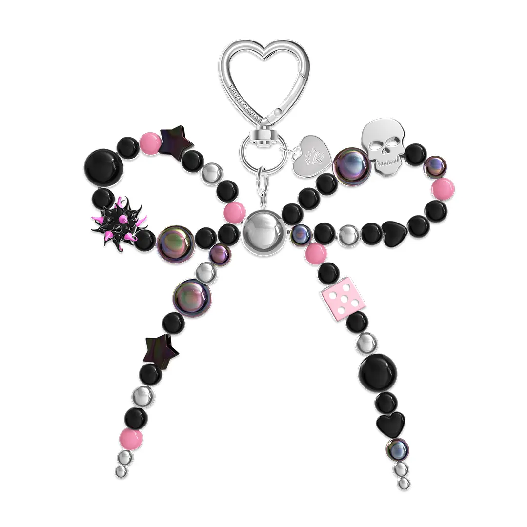 Gothic Bow Bag Charm