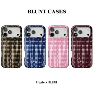 Blunt Phone Case  Ash Ripple - Blue Ripple - Pink Ripple - Purple Ripple  Ripple Aesthetic iPhone Case For 17 16 15 14 13 12 11