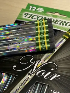 Personalized Engraved Noir Ticonderoga #2 Pencils for Back to School Teacher or Kindergarten Pre-K Gift | Elementary Fun Pencil