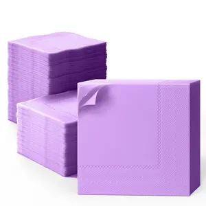 Lavender Dinner Napkins - 8 in. x 8 in. - 50 Ct.