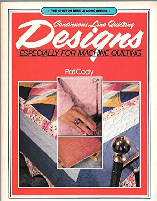 USED Continuous Line Quilting Designs Paperback - Quilt Ideas, Garden & Geometric Quilting Guide for Machine Quilters by Pat Cody, Garden Quilting